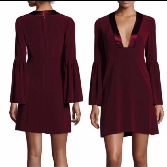 Jill Jill Stuart Deep V Bell Sleeve NWT Size 0 - Picture 7 of 8